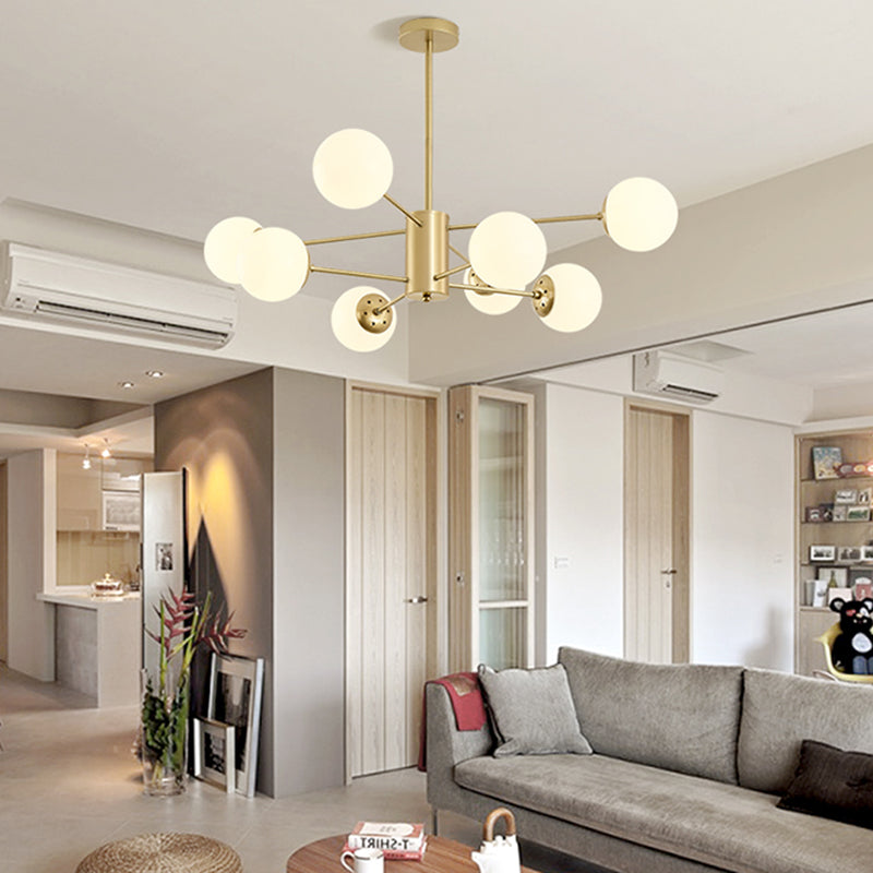 Moderne stijl ophanging hanglamp woonkamer hangend licht met glazen schaduw