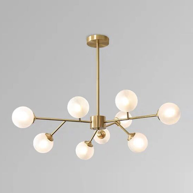 Globe Metal kroonluchter lichtglasschaduw moderne suspensie hanglamp