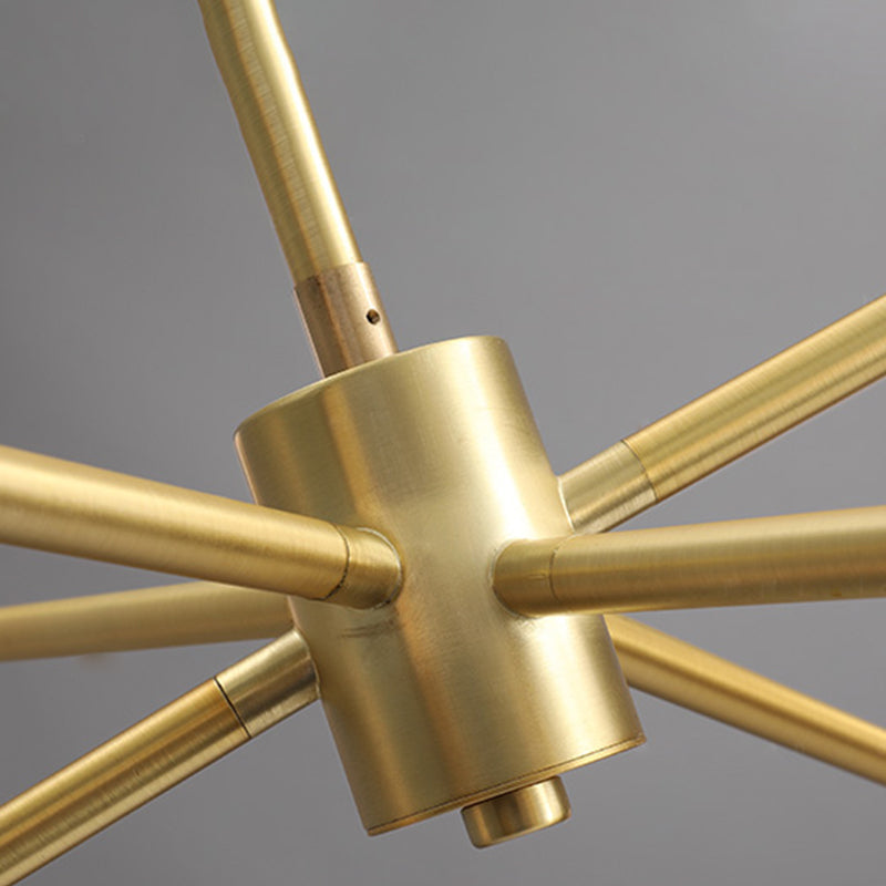 6 lichten goud kroonluchter licht moderne eenvoud witte glasbol schaduwverlichting armaturen