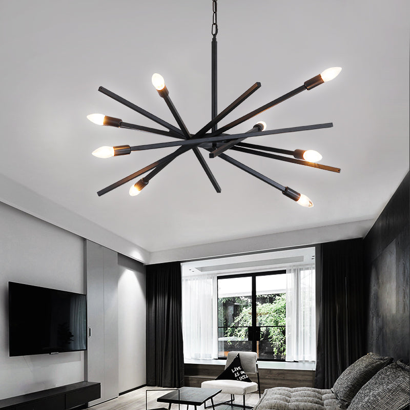 Sputnik kroonluchter lamp Eenvoudige lijnontwerpverlichtingsarmatuur voor woonkamer