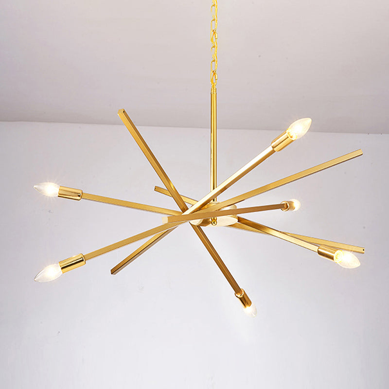Sputnik kroonluchter lamp Eenvoudige lijnontwerpverlichtingsarmatuur voor woonkamer