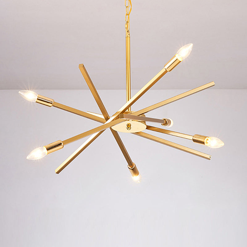 Sputnik kroonluchter lamp Eenvoudige lijnontwerpverlichtingsarmatuur voor woonkamer