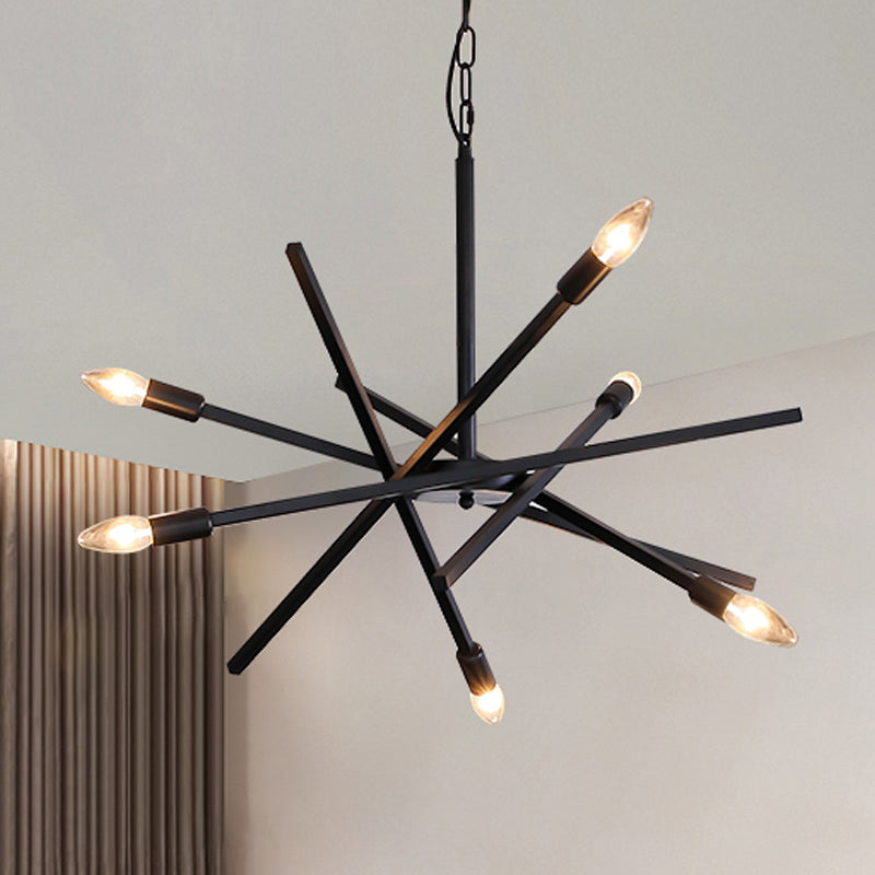 Sputnik kroonluchter lamp Eenvoudige lijnontwerpverlichtingsarmatuur voor woonkamer