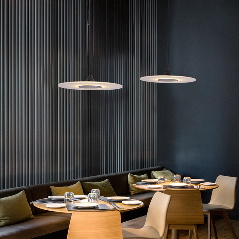 Acrylgericht Hängende Lampe moderner einfacher Anhänger für Wohnzimmer Esszimmer