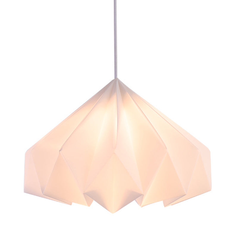 Simplicité Style moderne Hanging Light Geometry Shade Lighting White Lighting For Bedroom