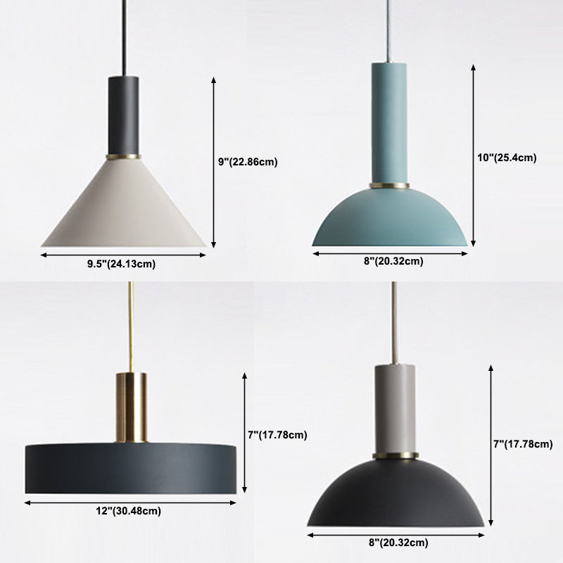 1-Licht-Macron Hanging Light Modern Style Aluminium Anhänger Licht für Schlafzimmer