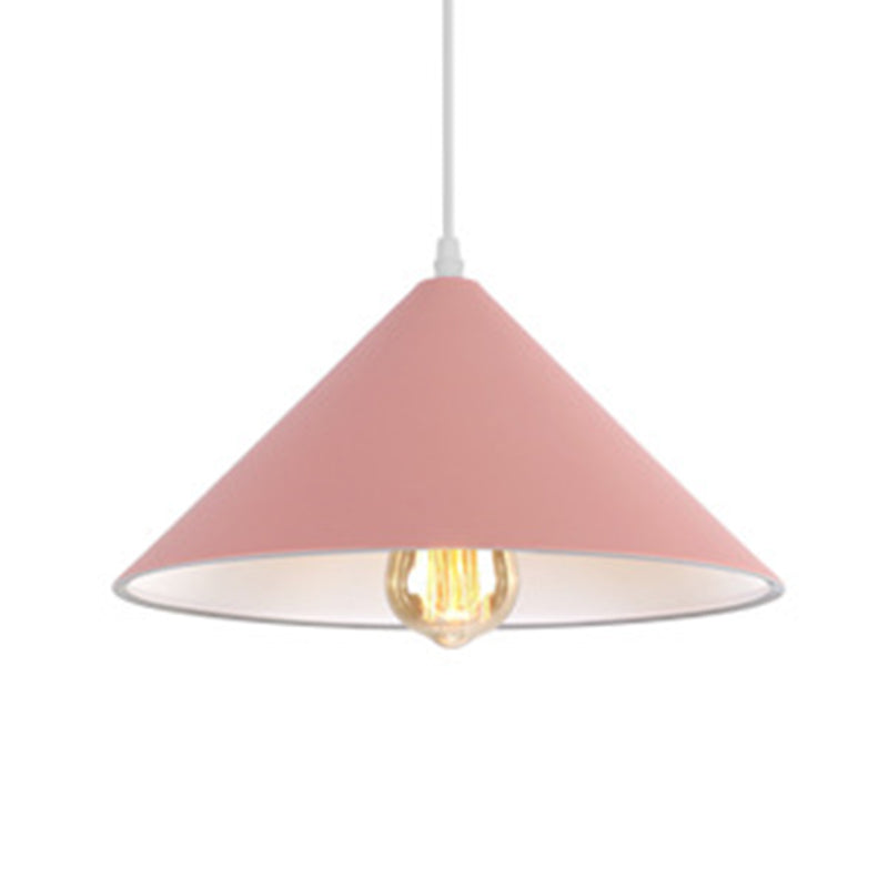 Lampada a ciondolo Macron a 1 luce Style moderna Light Appeding Light con tonalità metallica