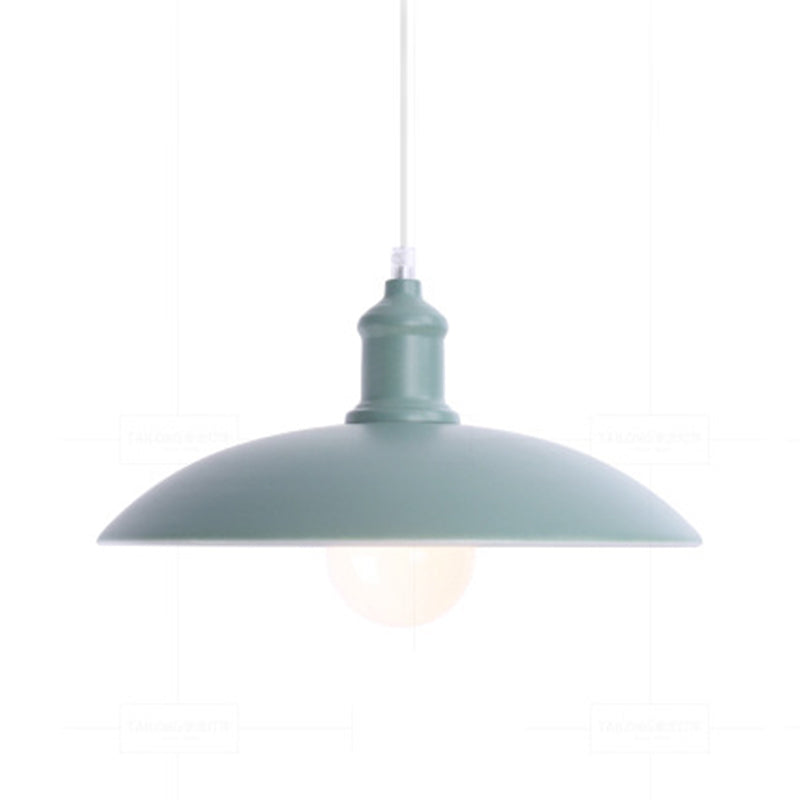 Lampada a ciondolo Macron a 1 luce Style moderna Light Appeding Light con tonalità metallica