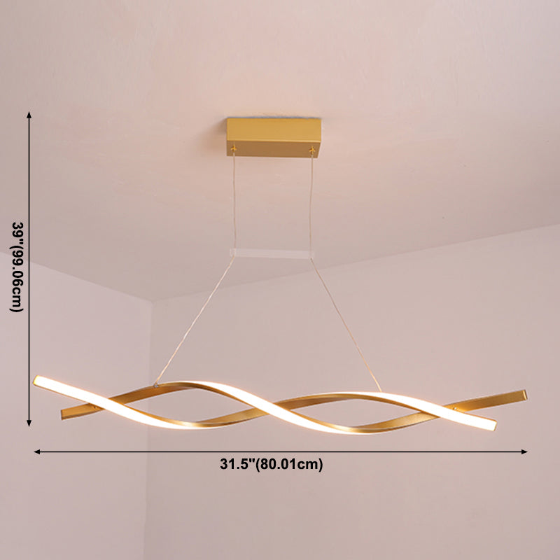 Contemporary Style Island Light LED Pendant Light Fixtures for Living Room Coffee Shop