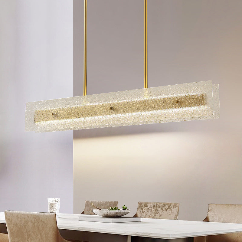 Simplicity Modern Kitchen Island Light Glass Shade Hanging Lamp for Dining Room