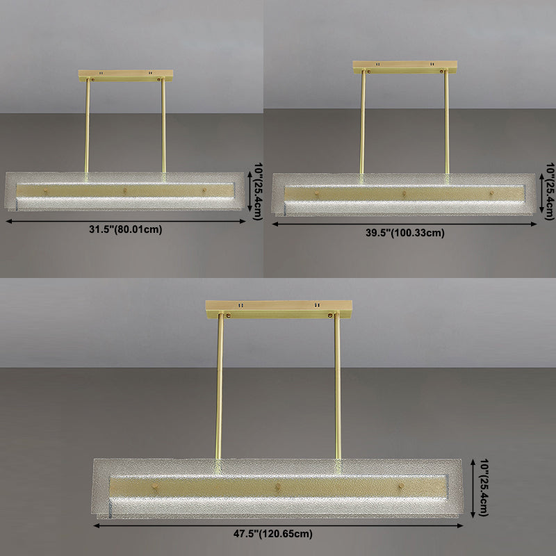 Simplicity Modern Kitchen Island Light Glass Shade Hanging Lamp for Dining Room