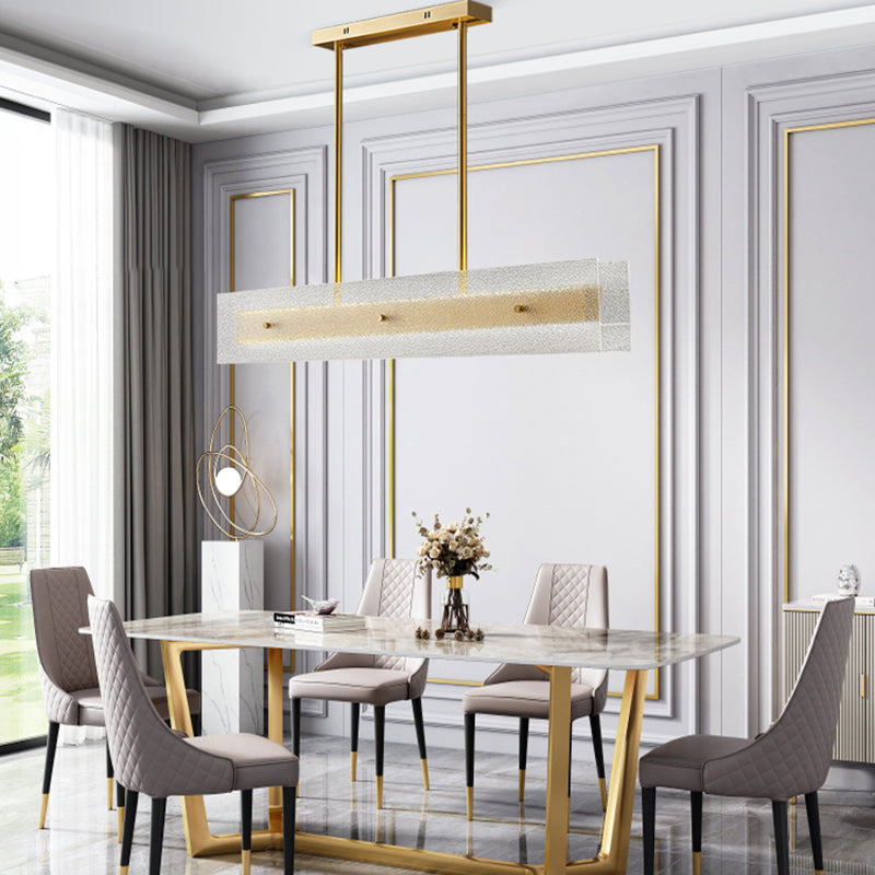 Simplicity Modern Kitchen Island Light Glass Shade Hanging Lamp for Dining Room