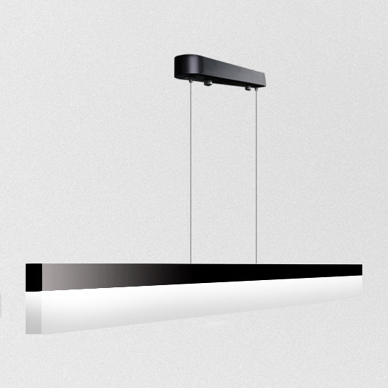 Modern Style Island Light White Acrylic Shade Hanging Lamp for Dining Room