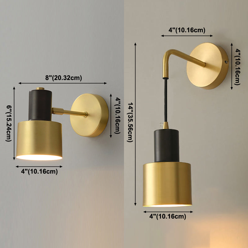 Goldene postmoderne Wandleuchte eine Lampenwandleuchte für Schlafzimmer