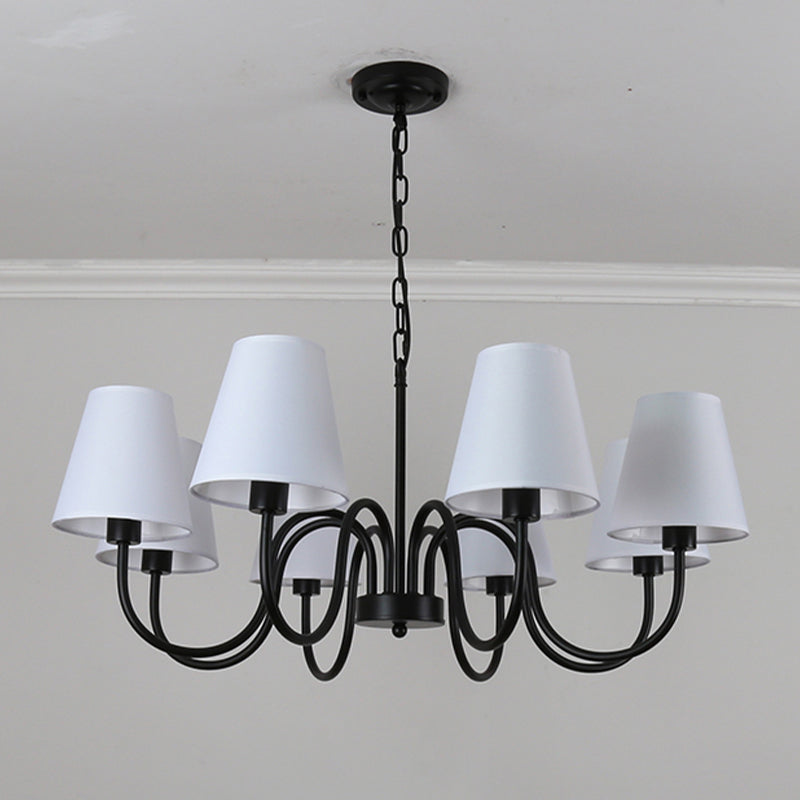 Lustre de style lustre à style traditionnel Éclairage de nuance pour le salon