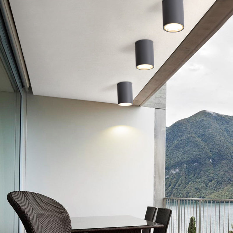 1-Licht-Unterputzleuchte, traditionelle zylindrische Deckenleuchte