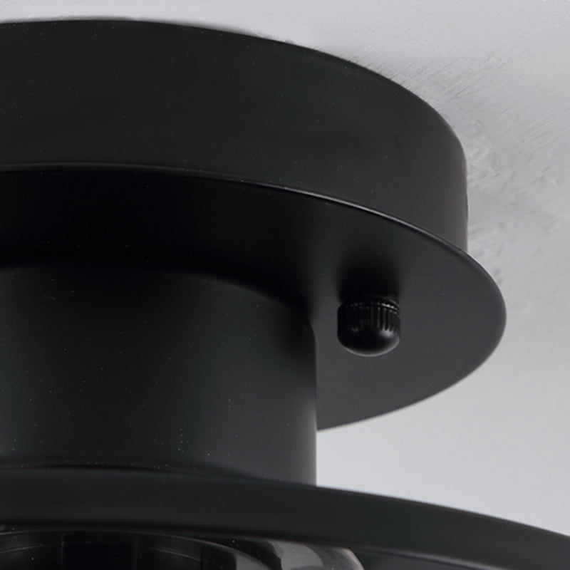 1-Licht-Unterputzleuchte Traditionelle Unterputzleuchte mit Glasschirm