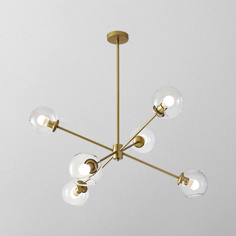 6/8/10 Lichten Kroonluchter Lamp Goud Simplicity Suspension Hanglamp