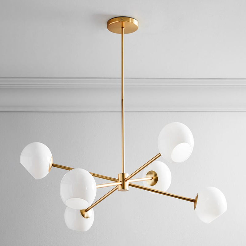 6/8/10 Lichten Kroonluchter Lamp Goud Simplicity Suspension Hanglamp