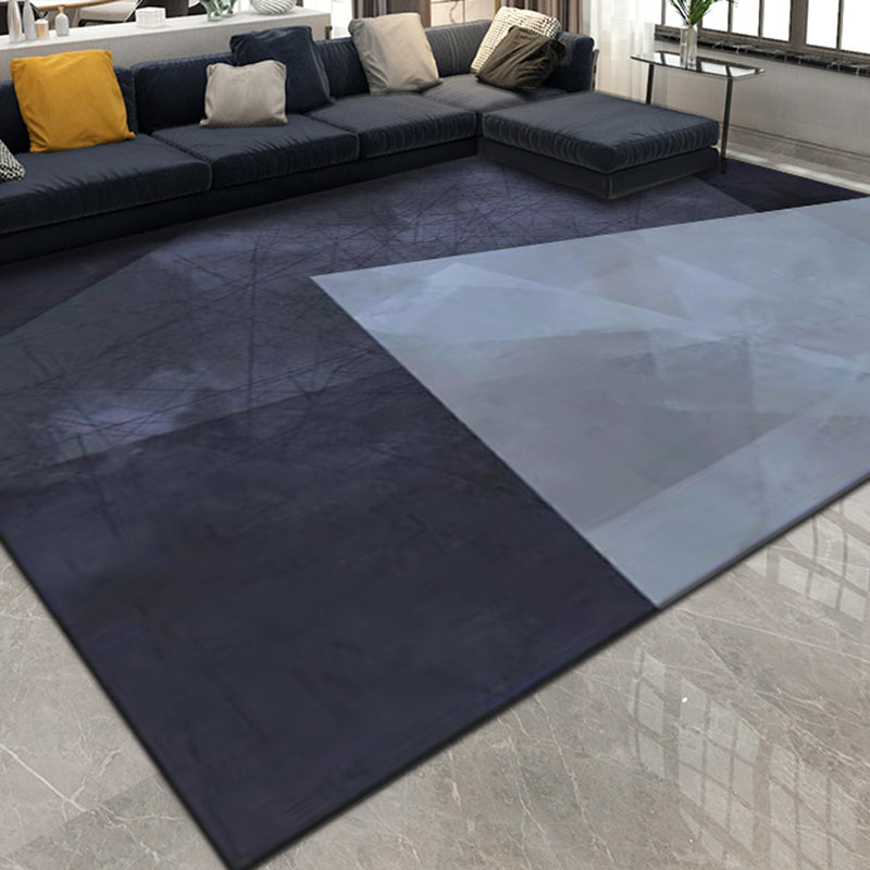 Light Gray Modern Carpet Blending Graphic Carpet Stain Resistant Carpet for Living Room