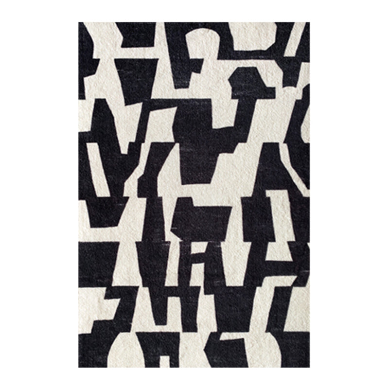 Stylish Geometric Print Rug Modern Polyester Area Rug Stain Resistant Carpet for Home Decor