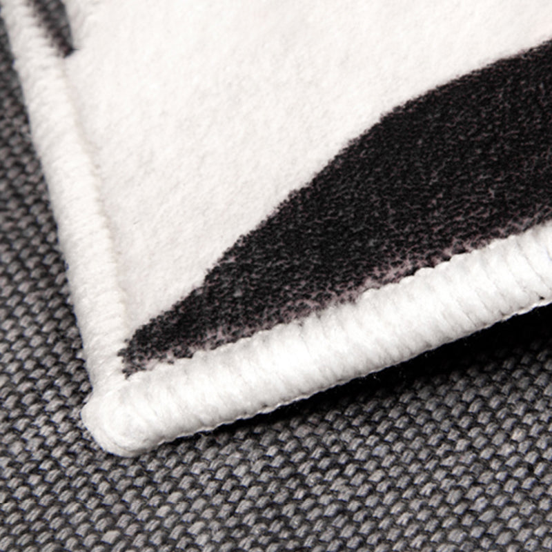 Stylish Geometric Print Rug Modern Polyester Area Rug Stain Resistant Carpet for Home Decor