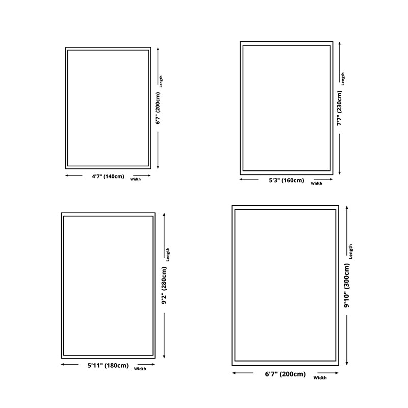 Light Green Minimalist Rug Polyester Graphic Rug Washable Rug for Living Room