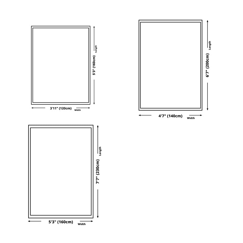 Simplicity Matrix Pattern Carpet Polyester Indoor Rug Stain Resistant Area Rug for Living Room