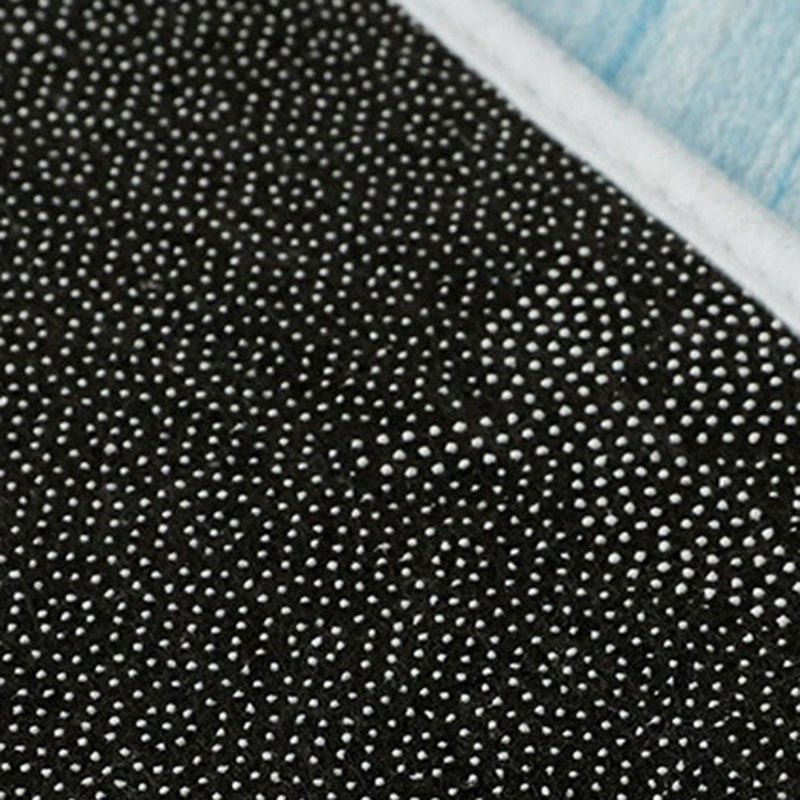 Round Geometry Pattern Carpet Polyester Modern Indoor Rug Stain Resistant Area Rug for Living Room