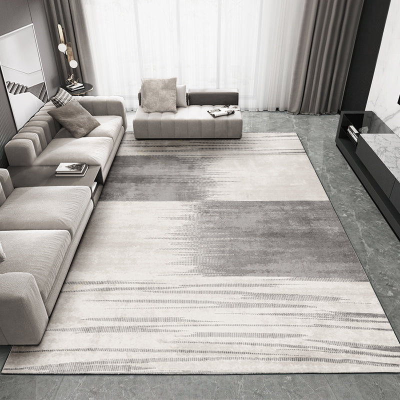 Simplicity Triangle Pattern Rug Polyester Indoor Carpet Stain Resistant Area Rug for Living Room