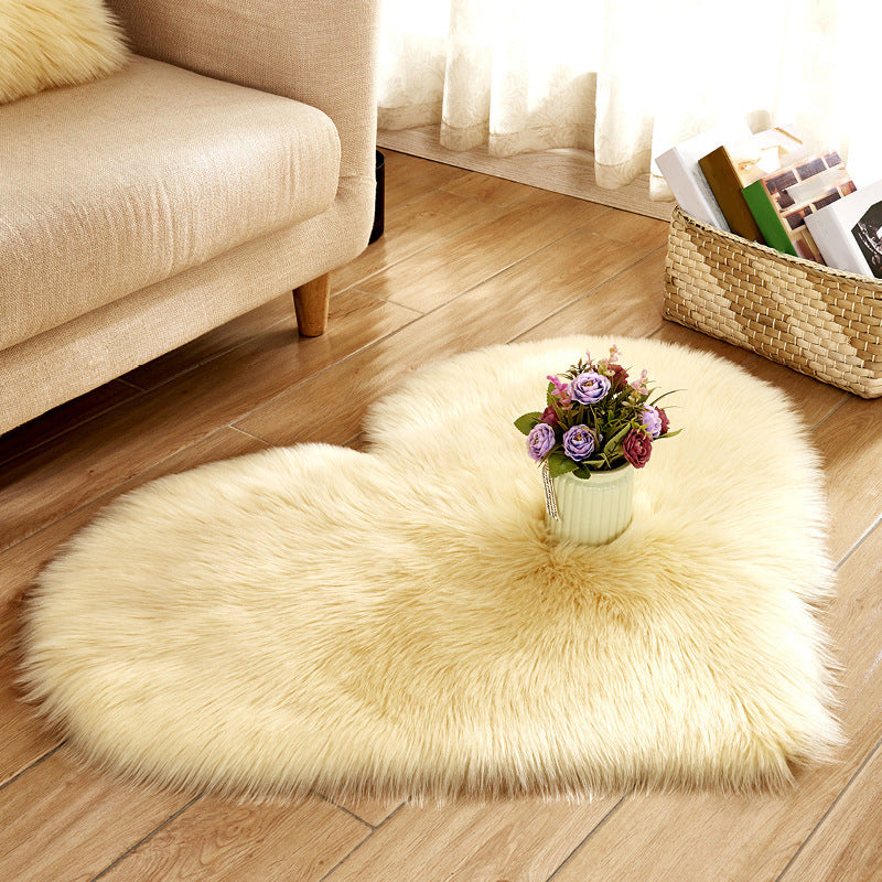 Modern Solid Color Carpet Leisure Polyester Shag Rug Non-Slip Backing Carpet for Living Room