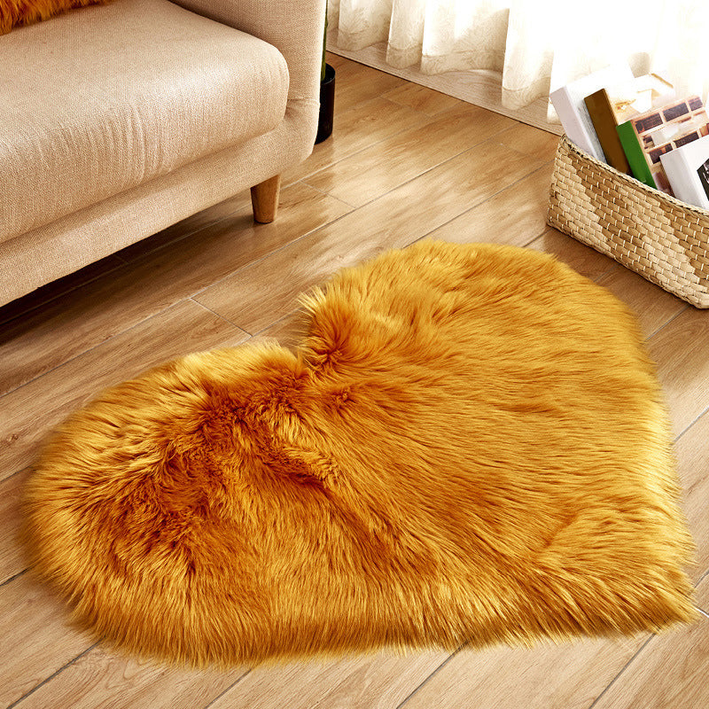 Modern Solid Color Carpet Leisure Polyester Shag Rug Non-Slip Backing Carpet for Living Room