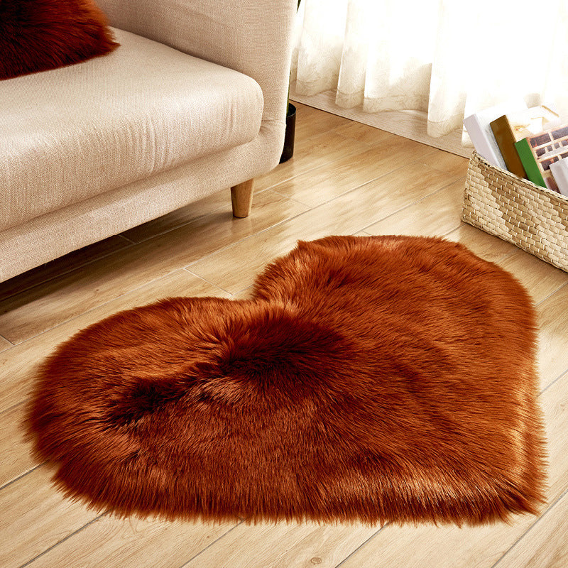 Modern Solid Color Carpet Leisure Polyester Shag Rug Non-Slip Backing Carpet for Living Room
