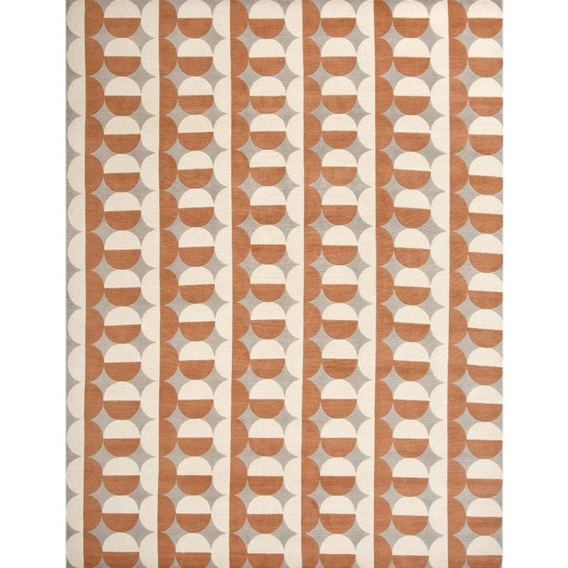 Khaki Tone Geometric Rug Leisure Polyester Area Rug Stain Resistant Carpet for Home Decor