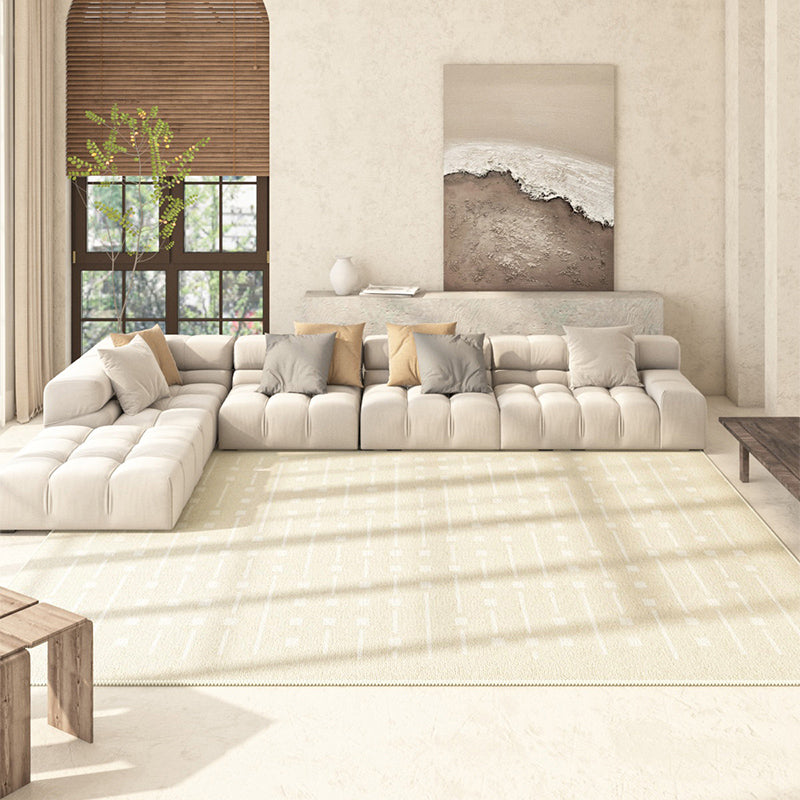 Grey Modern Rug Polyester Circle Rug Non-Slip Backing Rug for Home Decoration