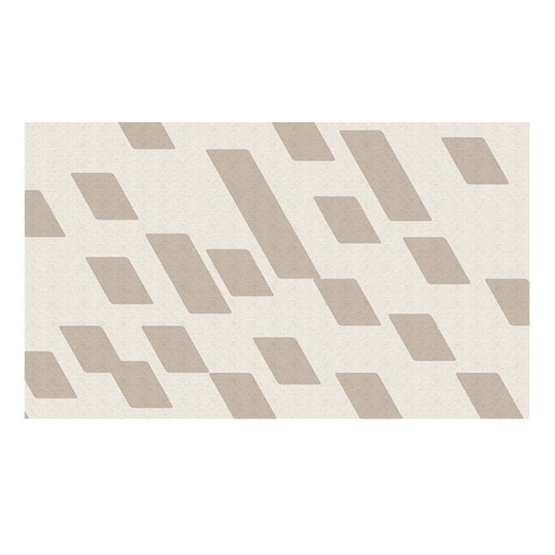 Grey Modern Rug Polyester Circle Rug Non-Slip Backing Rug for Home Decoration