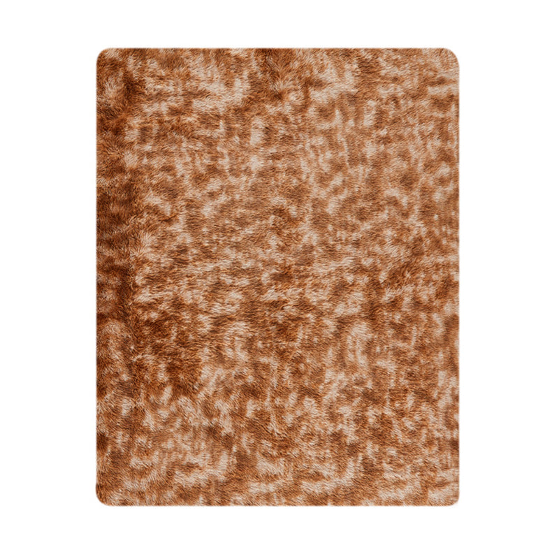 Rapis moderne Tie simple Dye Print Carpet Living Room Polyester Shag Tapis avec un support sans glissement