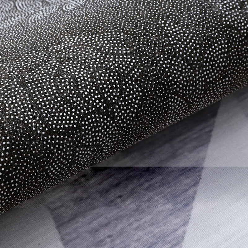 Modern Living Room Area Rug Color Block Polyester Area Carpet Non-Slip Backing Rug