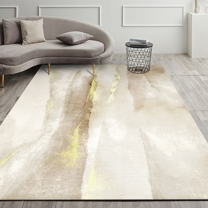 Modern Graphic Pattern Rug Polyester Area Carpet Stain Resistant Indoor Rug for Living Room