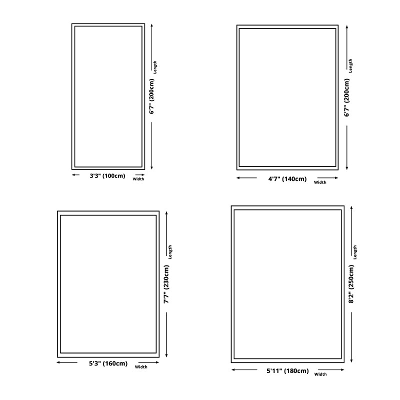 Modern Graphic Pattern Rug Polyester Area Carpet Stain Resistant Indoor Rug for Living Room