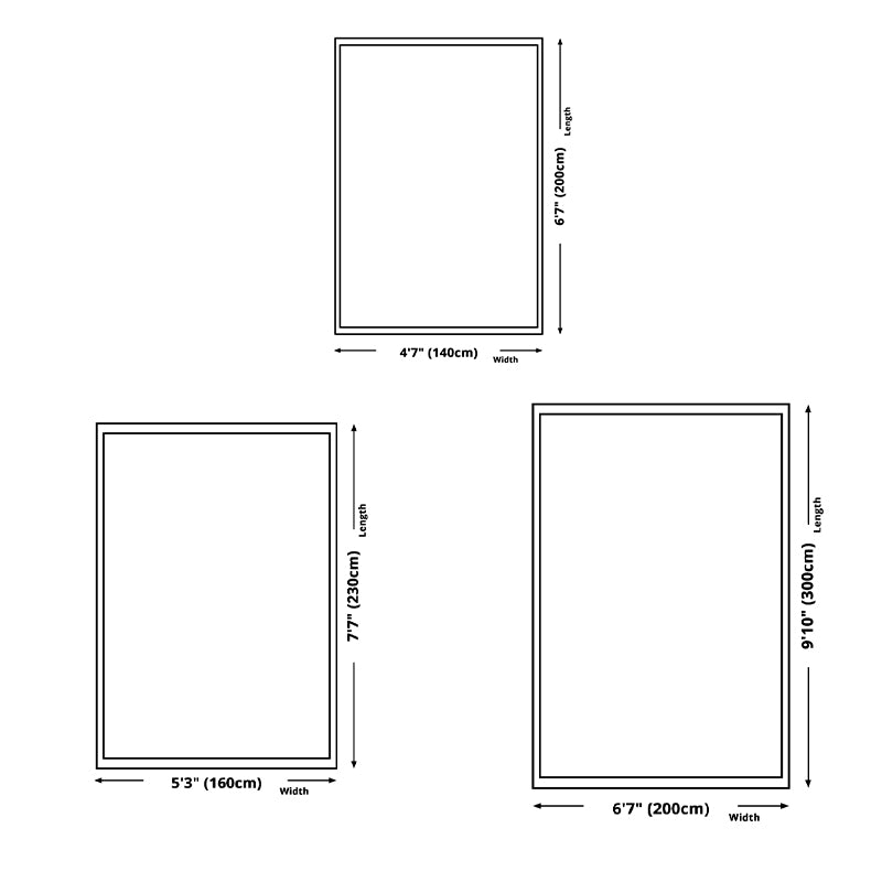 Casual Checkered Print Carpet Polyester Area Rug Non-Slip Backing Indoor Carpet for Home Decoration