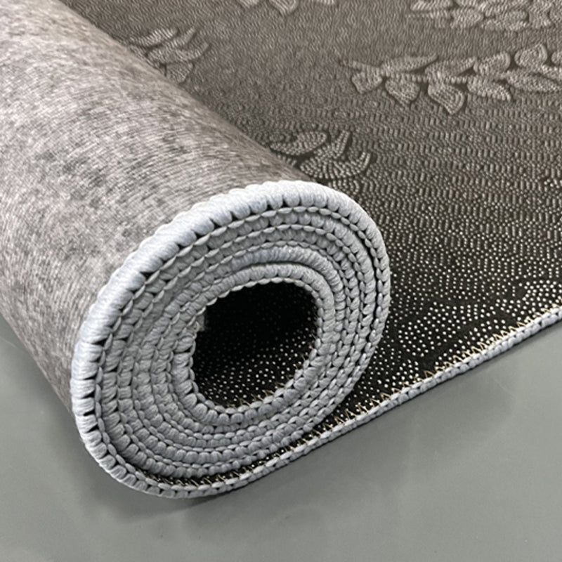 Modern Triangle Pattern Rug Polyester Indoor Carpet Stain Resistant Area Rug for Living Room