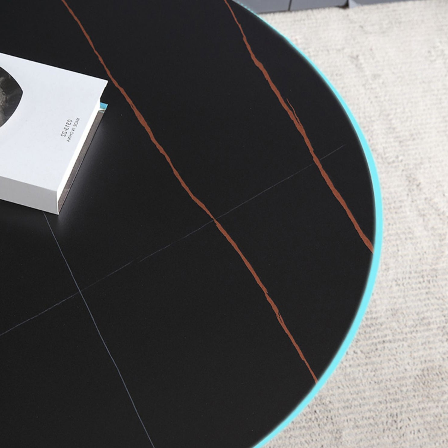 Modern Style Dining Table Round Sintered Stone Dining Table for Home Use