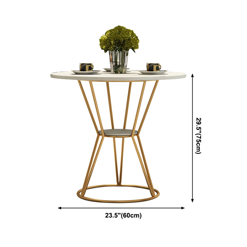 Table à manger de luxe traditionnelle table de pierre fritrée avec base de piédestal