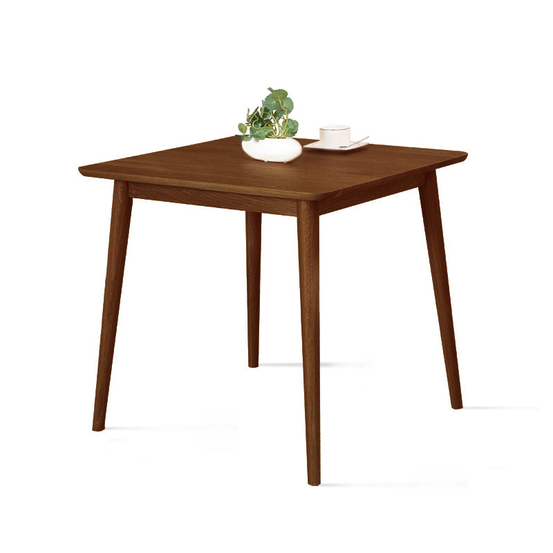 Rubberwood vaste houten eettafel 4 benen basis houten tafel voor keuken
