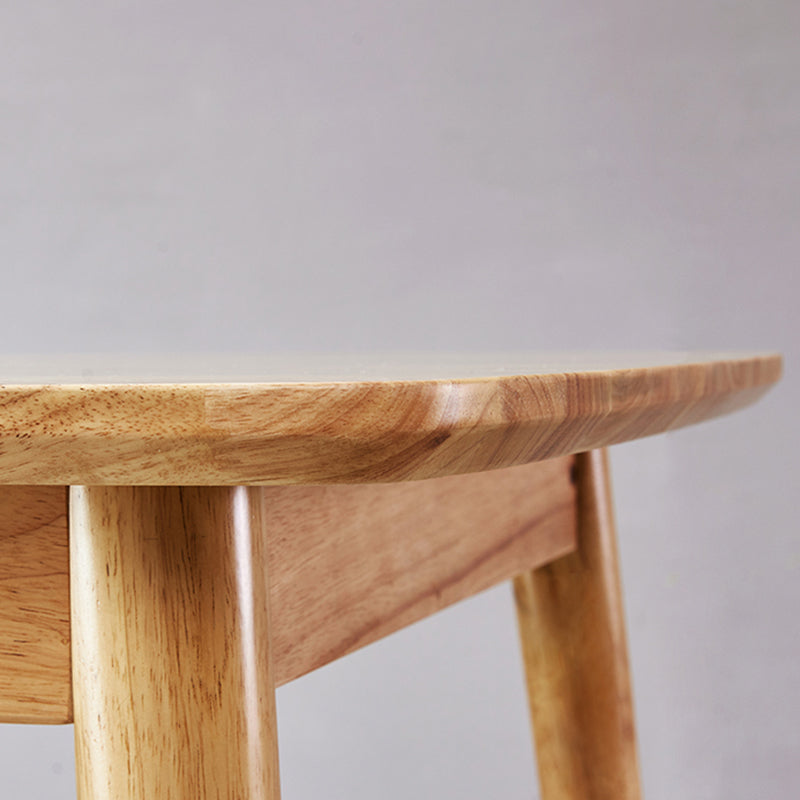 Rubberwood vaste houten eettafel 4 benen basis houten tafel voor keuken