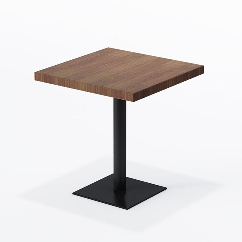 Industrial Brauner Esstisch Massivholz Tisch mit Metallbasis für Esszimmer