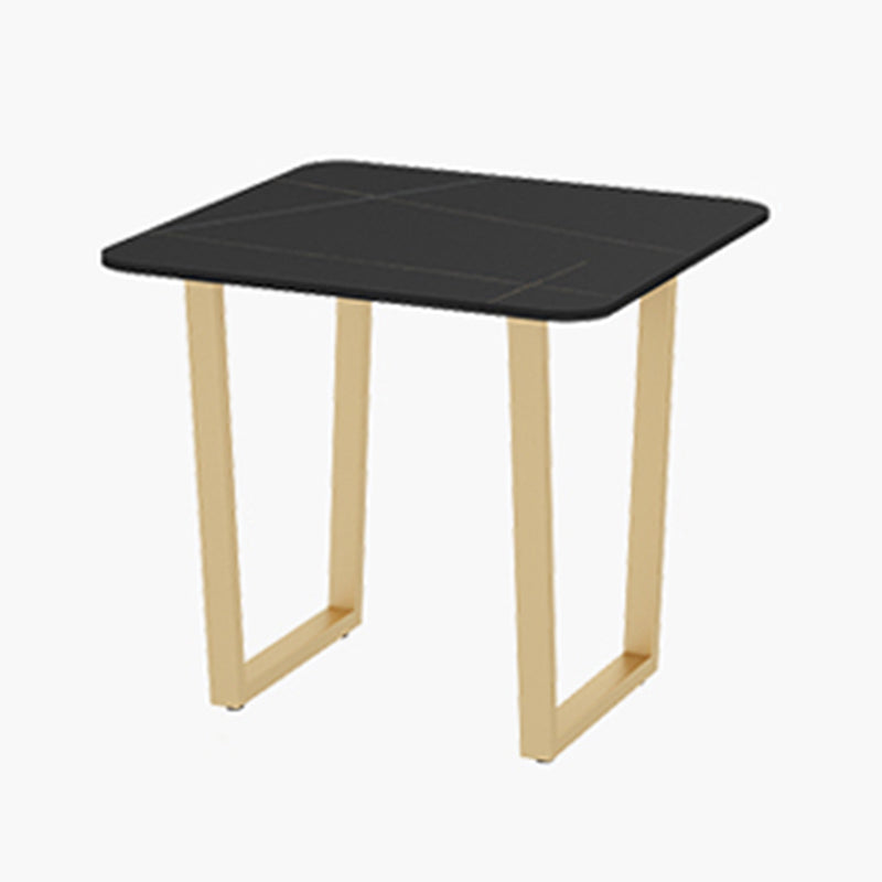 Traditioneller Luxusstil Esstisch Sintered Steintisch mit goldenem Rahmen für Esszimmer