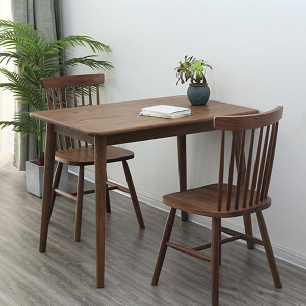Collezione per sala da pranzo in legno in legno massiccio contemporaneo con 4 piedi