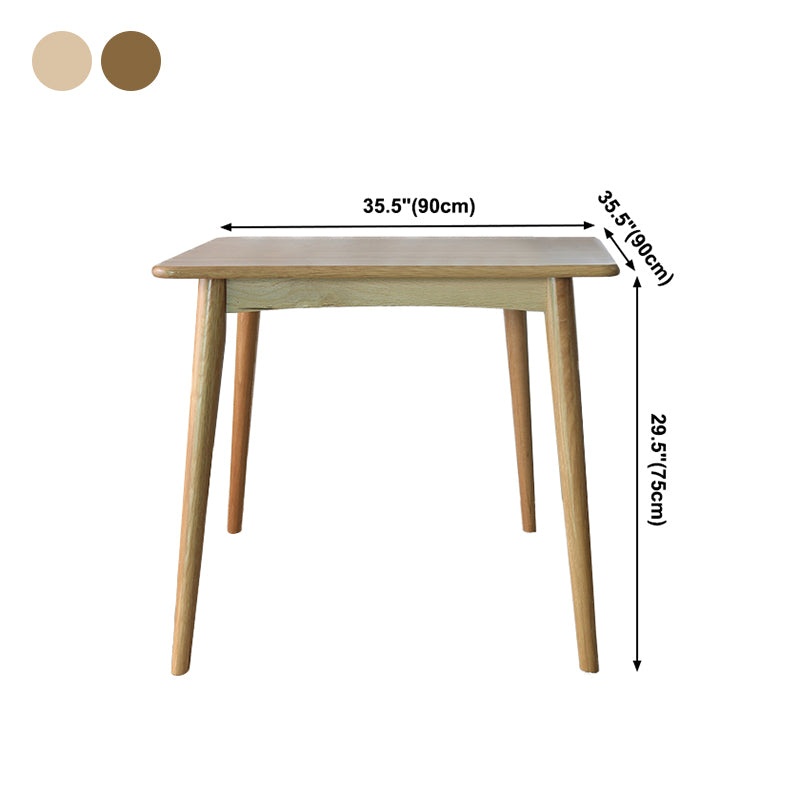 Collezione per sala da pranzo in legno in legno massiccio contemporaneo con 4 piedi